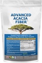 Advanced Acacia Fiber Powder Bundle 2.5 Ibs (40oz) Soluble Fiber Leaky Gut Repair Powder + Organic Sodium Bicarbonat Alkaline Supliment pentru Alkalinity 2LB