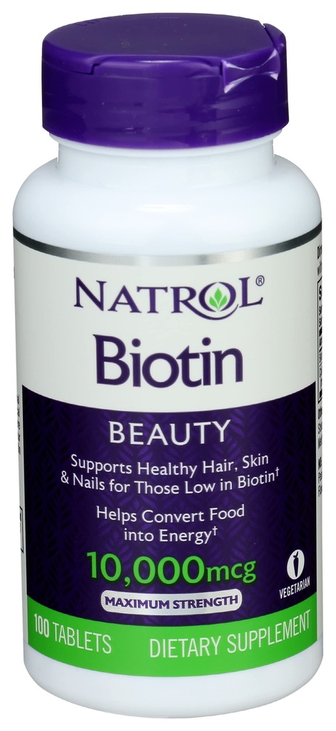 Natrol Biotin Max 10000 Mcg, 100 comprimate