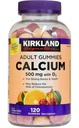 Semnătură Kirkland Calciu masticabil cu vitamina D3 Gume adulte, 120 ct x 1 Flacon