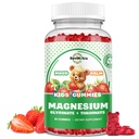 Complex de magneziu Gumies- Gume calm Chewable pentru copii și adulți- Magneziu Glycinate Supliment-w/Omega-3, Vitamina B6, D3- Suport Calm Stress Relief, Oase, Mood, Aroma de căpșuni