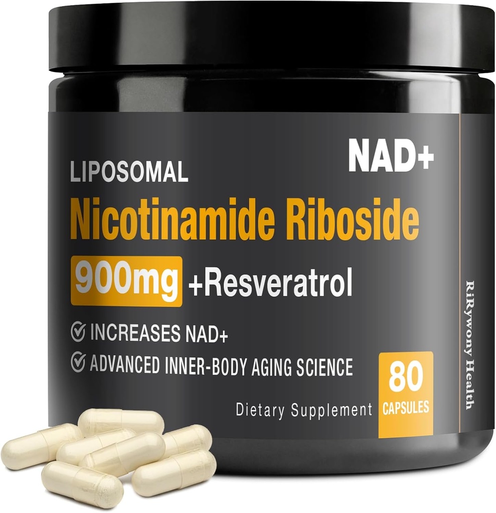 Suplimentul NAD+ - NAD+ cu nicotinamidă Ribozidă (NR) şi Resveratrol Querbetin 900 mg, 80 capsule, SUA-03-0911XL-136NAD