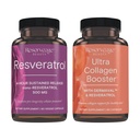 Rezervă Resveratrol & Ultra Colagen Booster - Capsule Resveratrol & Colagen pentru suport pentru celule și piele - Caracteristici Dermaval - 60 capsule, 90 capsule Ultra Colagen Booster