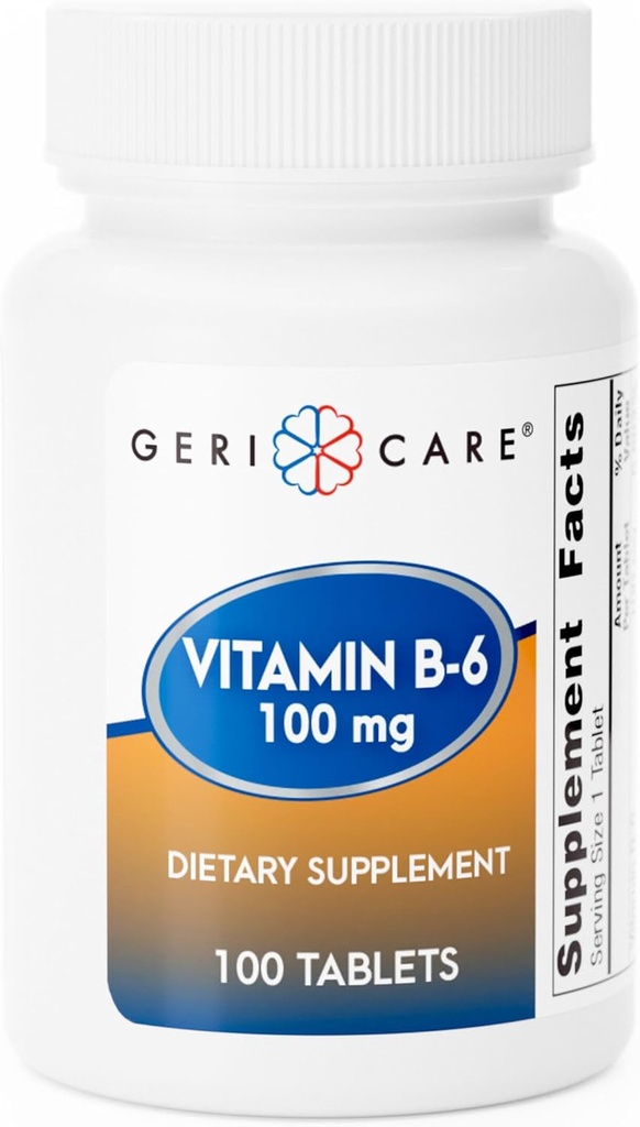 GeriCare Vitamina B-6 100 mg, 100 comprimate 