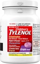 Tylenol Copii durere Plus Febră, struguri, 24 comprimate masticabile (Pachet de 2)