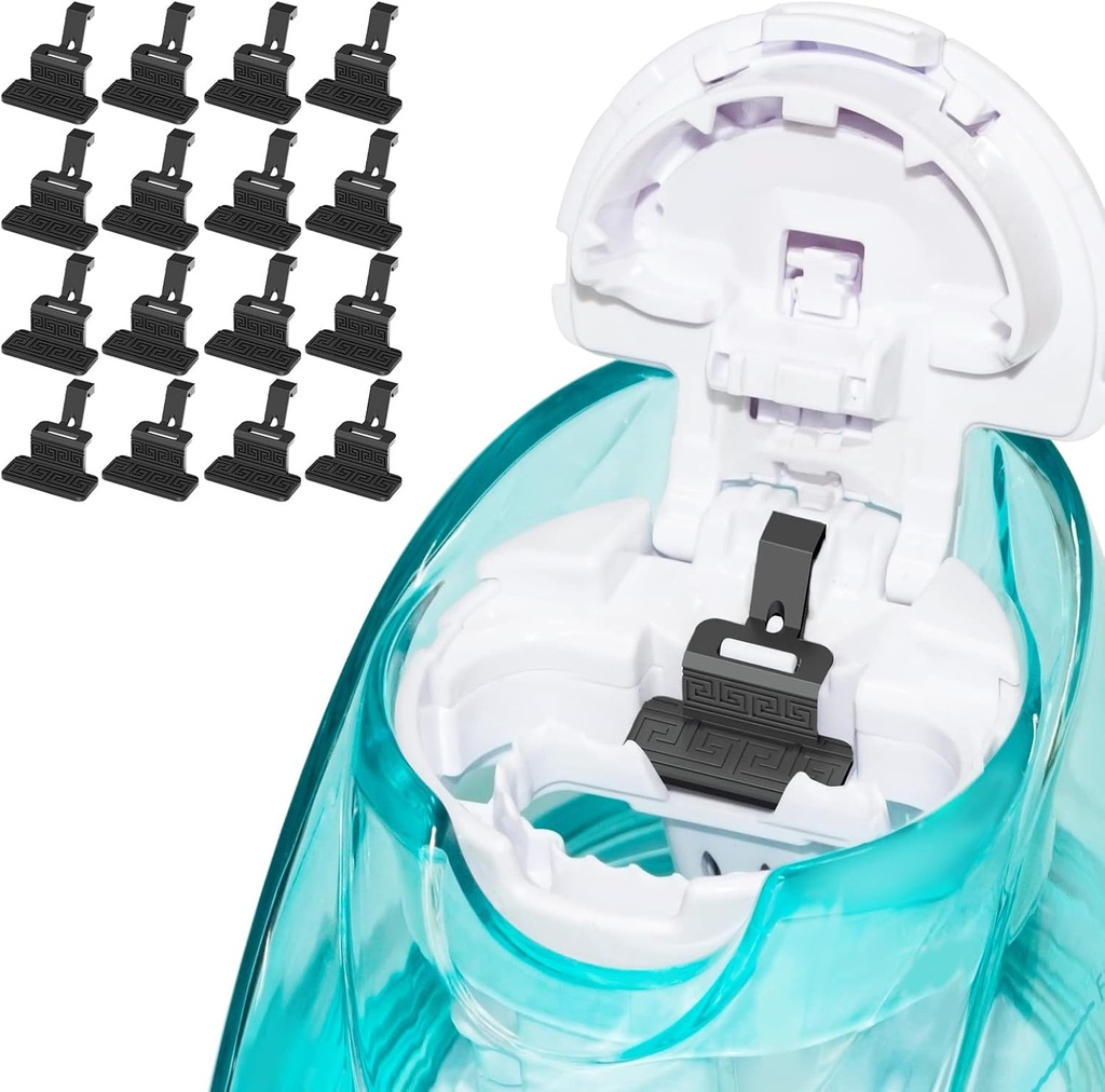 FireAnt Silicon Pods Saline Refills Accesorii compatibile cu Navage Nasal Care, 16 Pack Silicon Saline Reutilizabile Pads Reumple înlocuiri, Operare ușoară (Black 16 Packs)