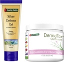 Obiceiuri sănătoase Skincare Bundle - 1.7oz DermaTox Ointment și 1,5 oz Silver Defense Gel - toate naturale, toate scopul, Siguranța și eficienta nutrishment piele