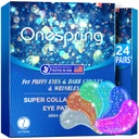 Ochi Gel Pads (24 perechi) - Sub patch-uri ochi pentru ochi pufosi, riduri, cercuri întunecate, Geluri ochi Colagen naturale, sub ochi masca patch-uri pentru fata la Soothe Puffiness, Eye Bags