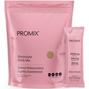 ProMix Nutriție Electroliti Pachete de hidratare - sare roz Himalayan, magneziu, potasiu, vitamina C - Pepene verde sărat, îndulcit ușor - 30 Serviri (Pachet de 30)