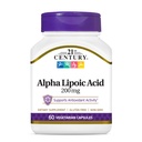 21st Century Healthcare Alpha Acid lipoic 200 mg, 60 Conte Vegetarian Capsule