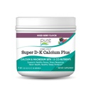 Ionic Fizz Super D-K Calciu Plus de Esență pură - cu extra magneziu, vitamina D3, vitamina K2 pentru oase puternice și suport de stres - mixt Berry - 7.41oz