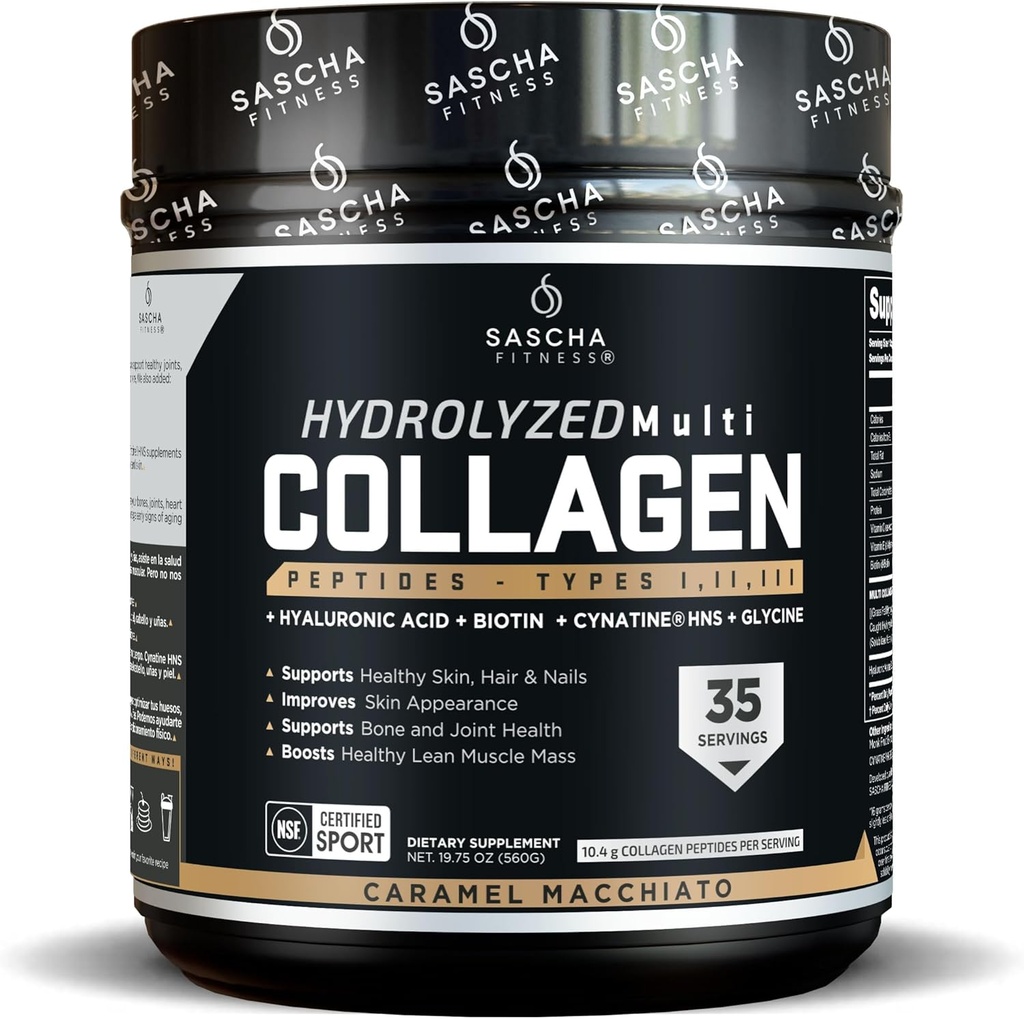 SASCHA FITNESS Hidrolized Multi Colagen Peptides Tipes 1,2 & 3 