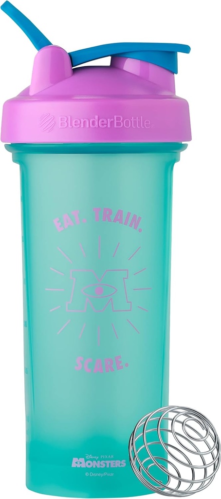 BlenderBottle Pixar Classic V2 Shaker Sticla Perfect pentru Shake-uri de proteine și Pre Workout, 28-Ounce, Monsters Inc.