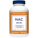 Vitamina Shoppe NAC N-Acetyl-L-Cysteine - promovează sănătatea celulelor, sprijinul imun şi antioxidant - 600 MG (200 capsule)