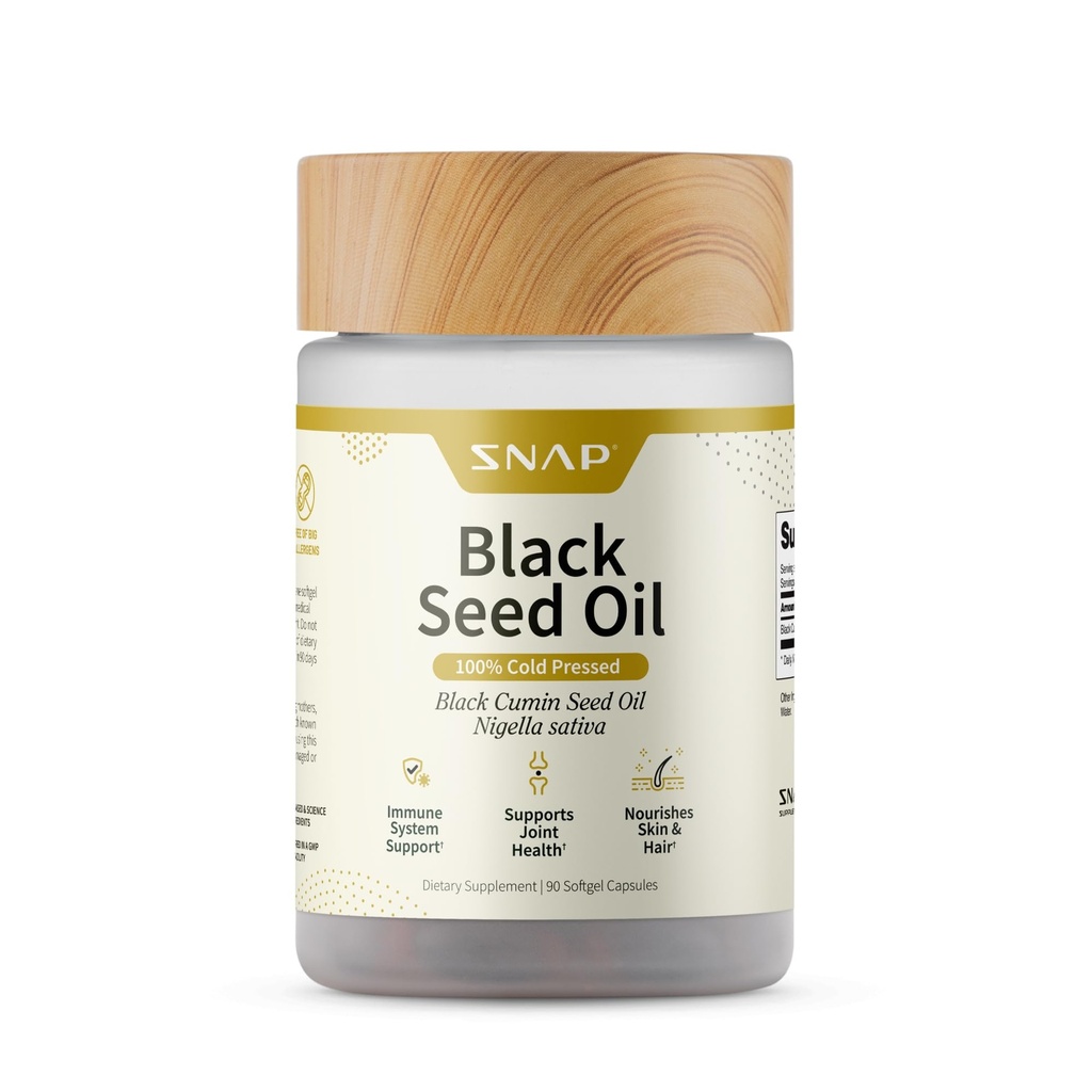 Snap Suplimente Black Seed Capsule de ulei de semințe 