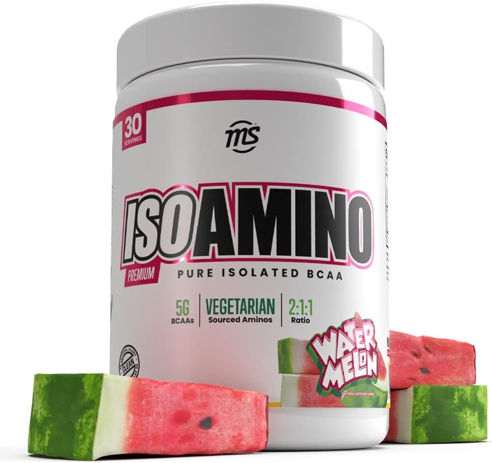 Man Sporturi ISO Amino - Pepene verde Pur izolat BCAA pulbere 270 Grams - Vegetarian Formula 2:1:1 Rație - Ingrediente naturale - Lean musculare Clădire Fat Burning Supliment