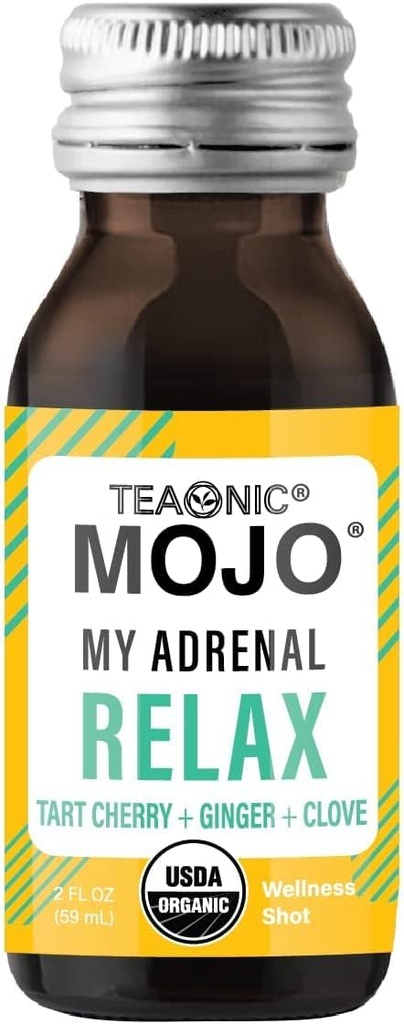 TAIONIC Adrenal și sprijin imunitar Shots Wellness Combo, Pack de 24 Shots Wellness - Mojo meu adrenal și Mojo meu imunitate