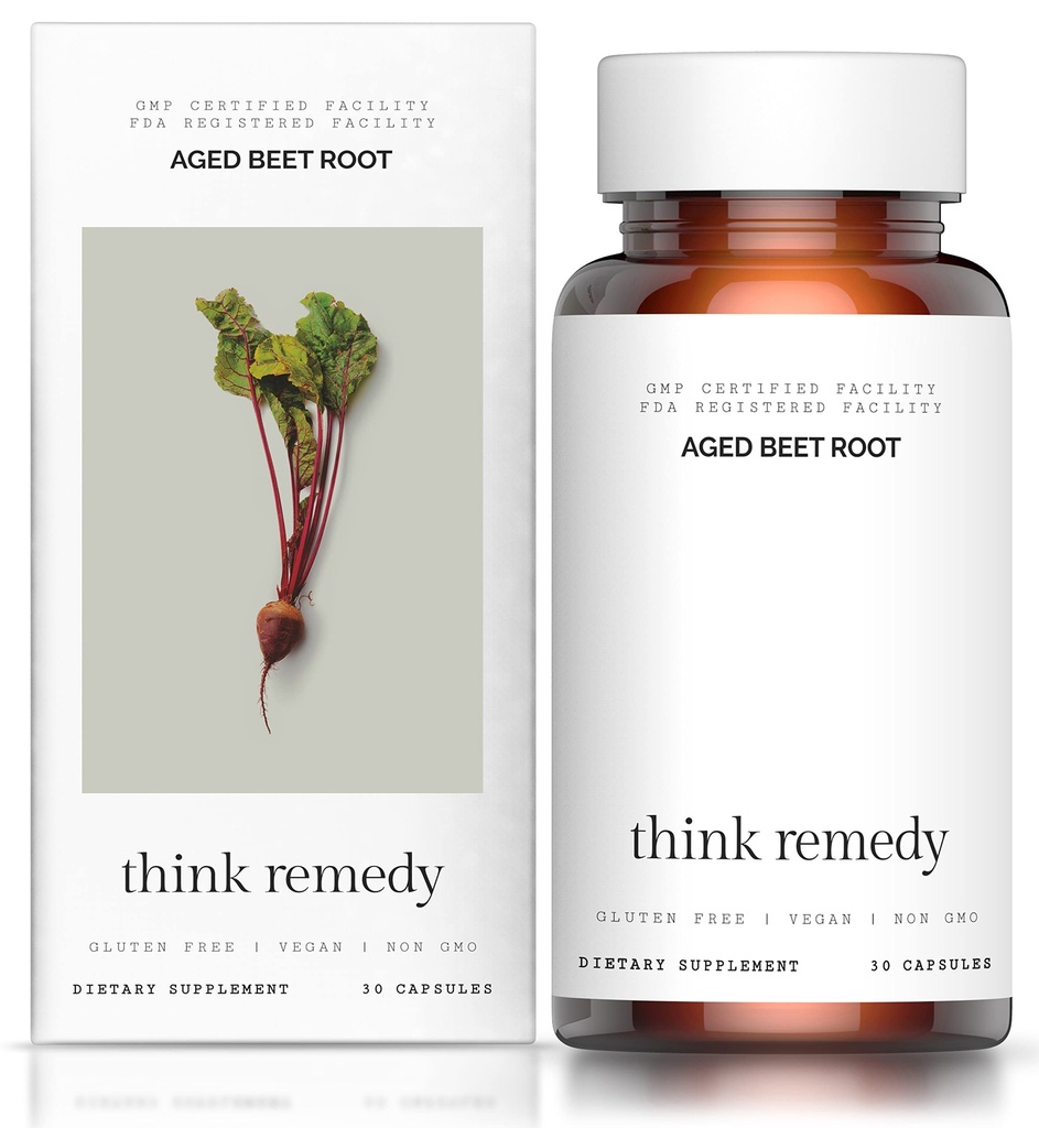 Capsule de rădăcină de sfeclă în vârstă - Pastile de sfeclă pentru rezistență - Pulbere de rădăcină de sfeclă organică - Supliment de oxid azotic - Nitrat fără zahăr - 30 capsule - Supliment rădăcină de sfeclă - Super