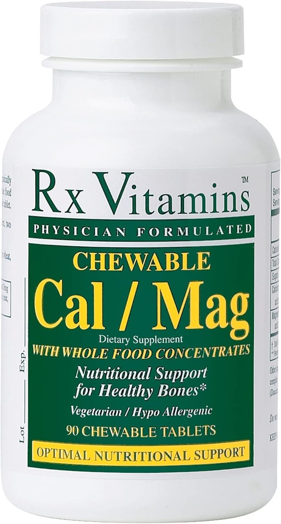 Rx Vitamine Masticabile tablete de calciu/magnesium, 90 Număr