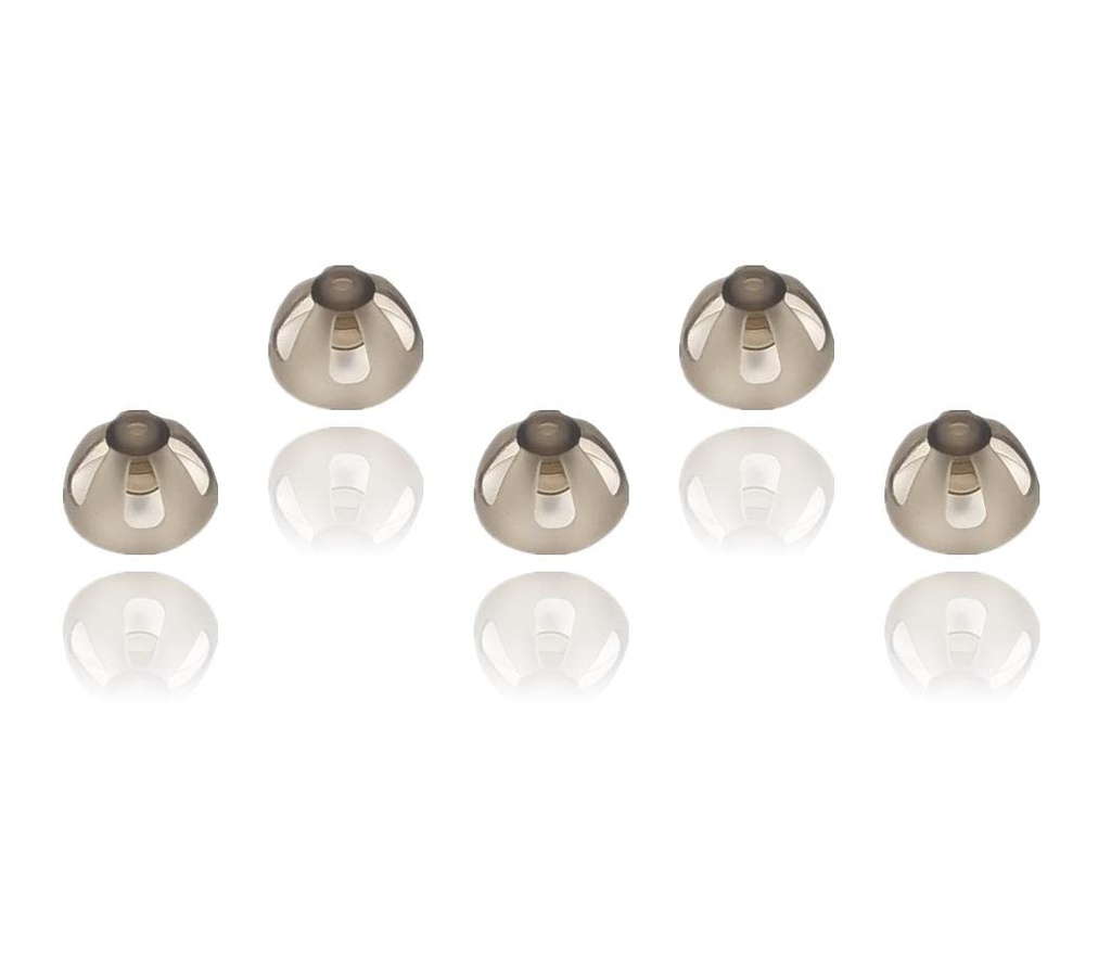 Resound Sure Fit Aid Domes Smoky Sfaturi Gray Piese ureche Confortabil pentru Open Fit BTE Sound Amplifier PSAP Kit invizibil 10mm (L x 5)