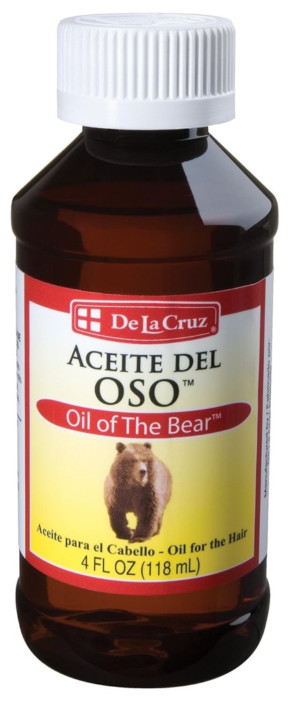 De La Cruz ulei de barbă pentru bărbați - Grooming Brillantine pentru păr, mustață și barbă - aceite del Oso