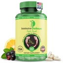 Supliment de sprijin imun - Boostere imune naturale şi organice pentru adulţi - Suport imunitate cu vitamina C & Vitamina D, Usturoi, Ghimbir, Lemon, Elderberry, Seleniu & Zinc - 60 capsule
