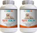 Dog comprimate respirație - Sănătate avansată dinți pentru câini - Lupta respirație rea - cele mai bune Gume și dinți - Vitamina c pentru câini pastile - 120 comprimate (2 sticle)