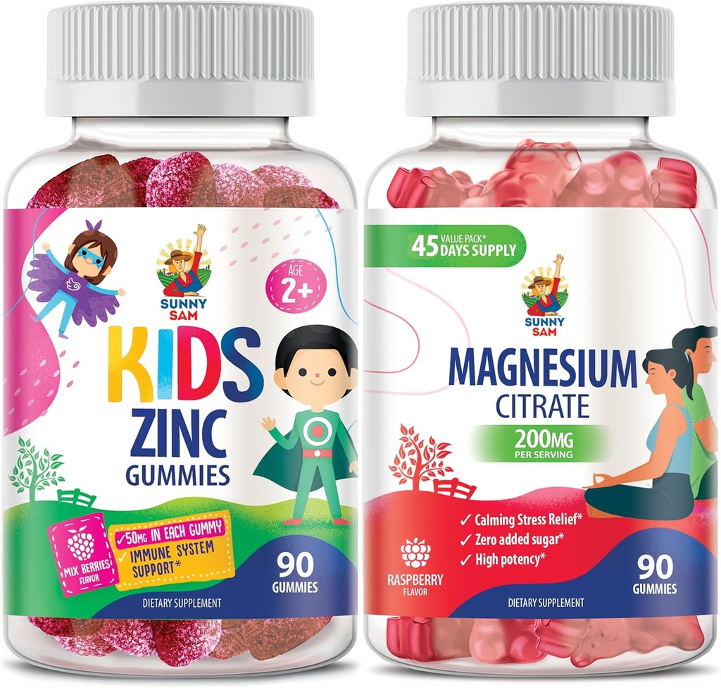 Gume de magneziu pentru adulți și gume de zinc pentru copii și adulți. 200mg - Chews de magneziu calm - Citrice de magneziu Supliment masticabil pentru Mood & Muscle Support. Gumă de mestecat de zinc pentru suport imunitar -