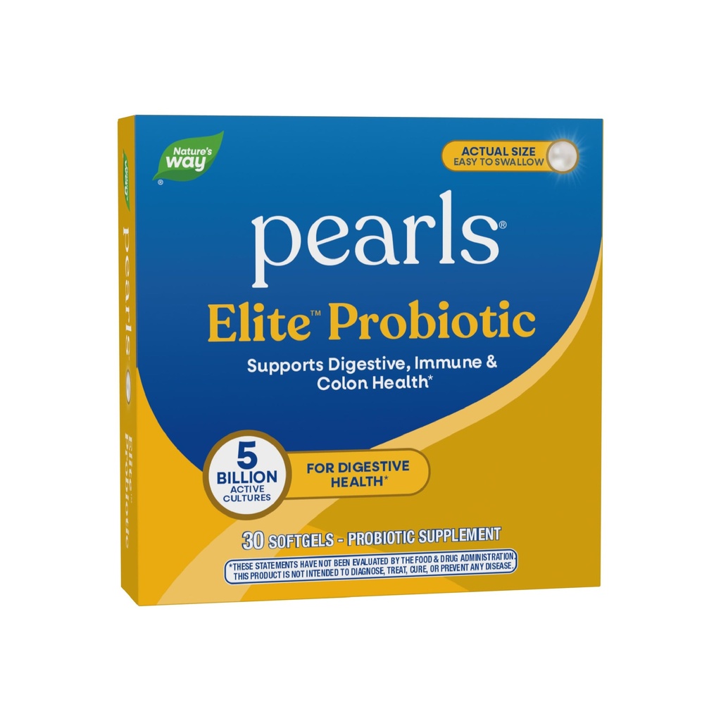 Natura's Way Elite Extra Force Probiotic Pearls for Men and Women, Supports Digestive, Immune, Colon Health*, 5 Miliarde de culturi live, No Frigiderion Necesar, 30 Softgels