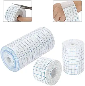 Mesh Breathable Bande non-Woven Bandage Adezive Roll Film Dressing Second Skin Healing Protective Bandaje antibacteriene flexibile Nețesute de 3,9 inch*34picior (10cm*10m) (4inch*10,9 yard)
