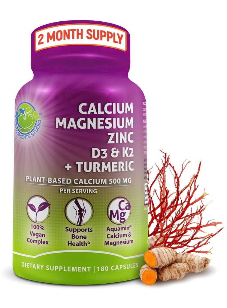 Calciu pe bază de plante 500 mg (Aquamin) 