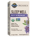 Gradina de viata Organics Somn bine Odihna & Refresh 30 comprimate, Lemon Balm, Ceai verde extract L-Theanin, Root Valerian, Mușețel, Probiotice-Organic non-GMO Vegan Gluten gratuit Herbal Supliment