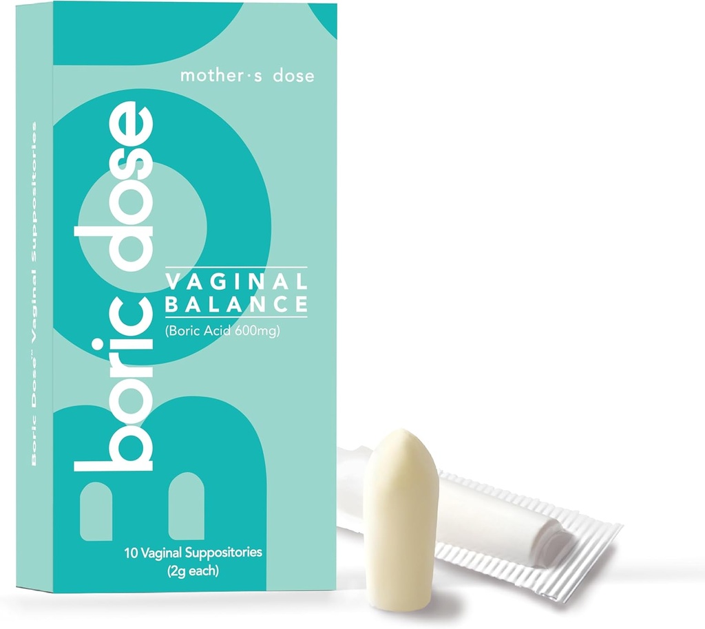 Mamele doza de acid boric - Mentine si echilibreaza pH-ul vaginal sanatos, Manipuleaza Odor, Hidrate, & hidrateaza. Statele Unite ale Americii Făcut cu unt de cacao adăugat și ulei de cocos