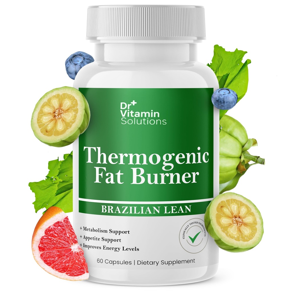 Termogen Fat Burner Brazilian Lean, pastile de pierdere in greutate pentru femei, talie Trimmer & Suplimente pentru Blooting pentru femei si barbati, 60 capsule