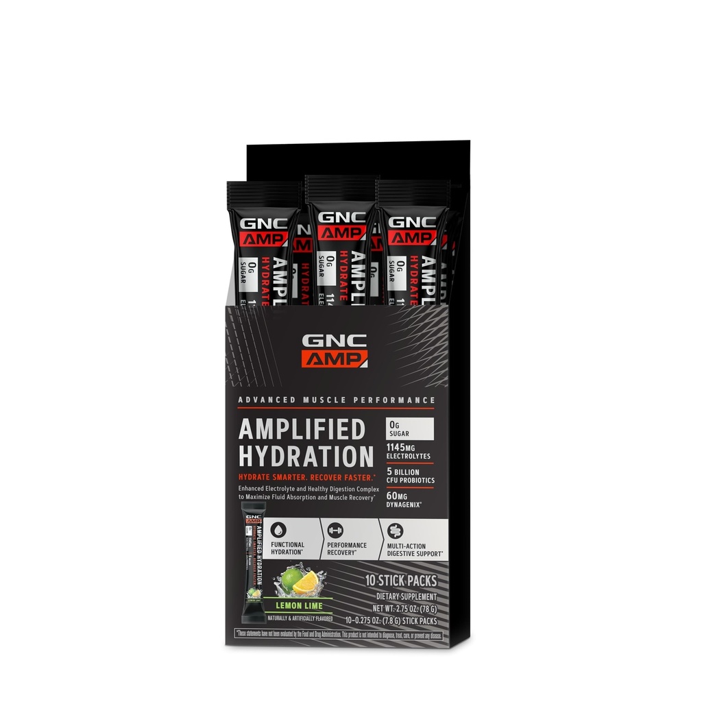 GNC AMP amplificată Hidratare Electrolit pulbere Drink Mix 