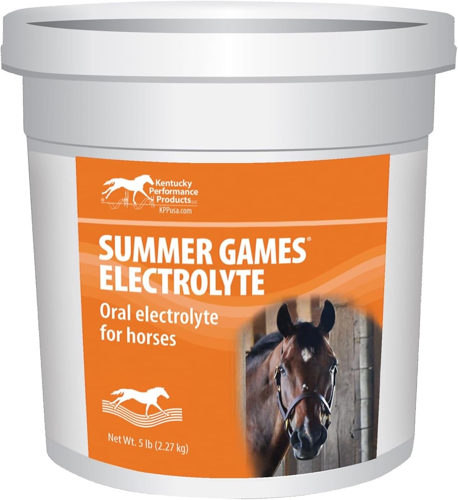 Kentucky Performance Produse Jocuri de vară Electrolyte Horse Supliment, 5 Lire Container