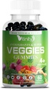 VITINITY Made with Real Super Veggies Delicious Gummy Supplement,Men,Women & Kids (60 Chews),30 Veggies,Herbs,Fruit and Legal Vitamins,Non-GMO,Pectin-Based,Gluten-Free,Fara pastile (30 Day Supply)