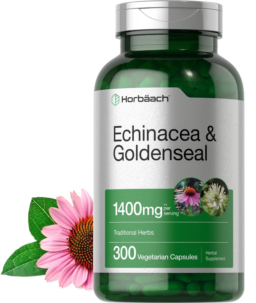 Horbäa fiecare Echinacea Capsule Goldenseal 