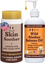 Natural Dog Company Sanatos Skin Bundle, Sustine sanatoasa piele si usura uscat, mancarime piele, Alergie ajutor pentru câini