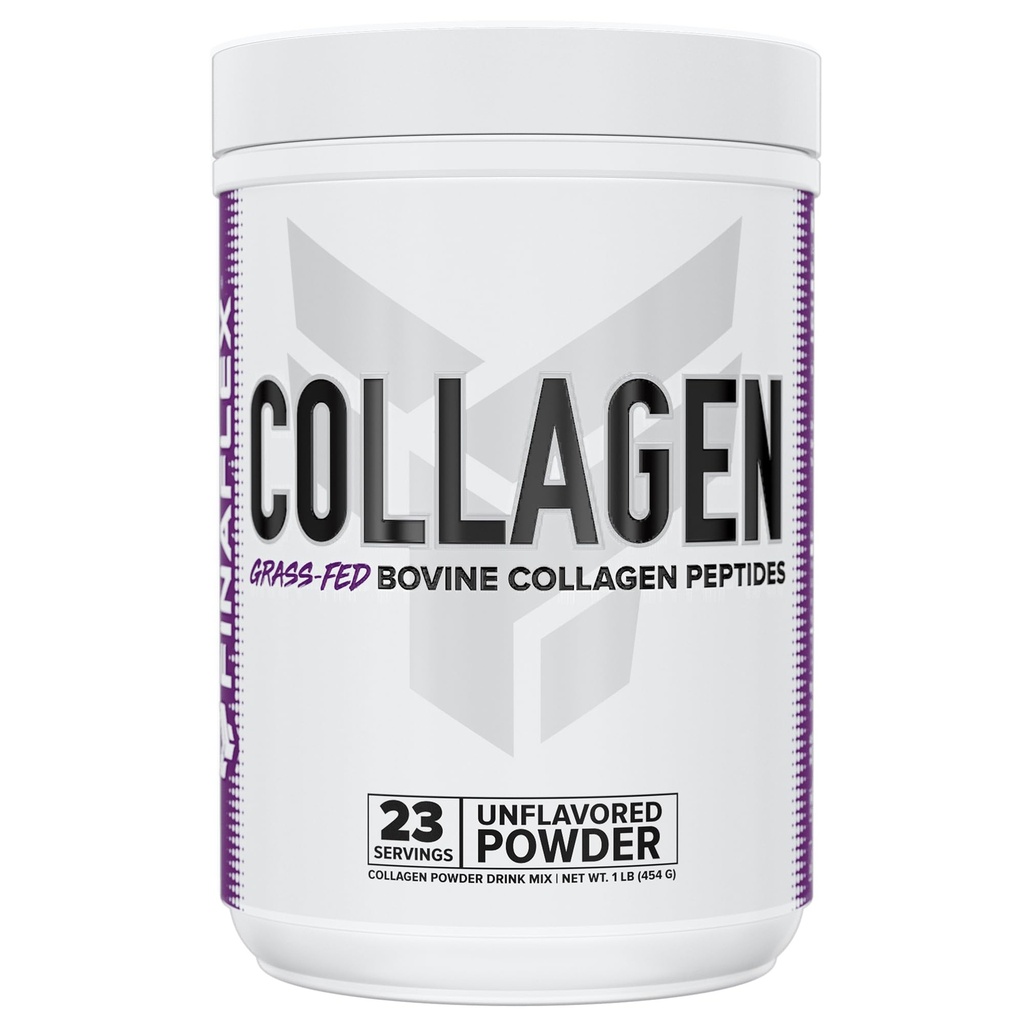 FINAFLEX Colagen pur, nearomatizat - 1 lb - Suportă păr, piele, unghii și articulații - 19g de peptide de bovine hrănite cu iarbă per servire - 23 Serviri