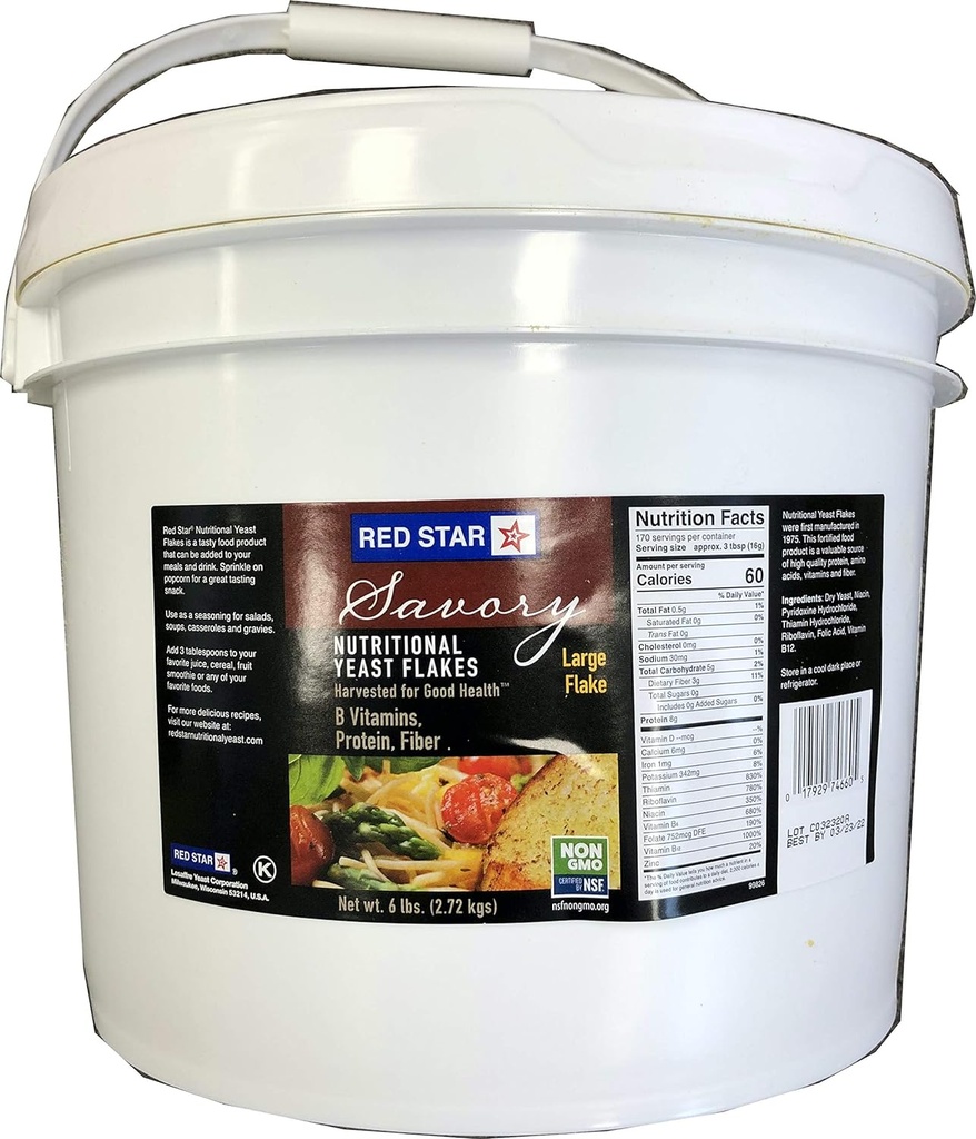 RED STAR Nutritional Fulg de Drojdii Mare, 6 Lire