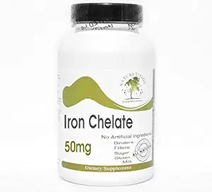 Chelate de fier 50mg ~ 100 capsule - Nu aditivi ~ Suplimente de naturie