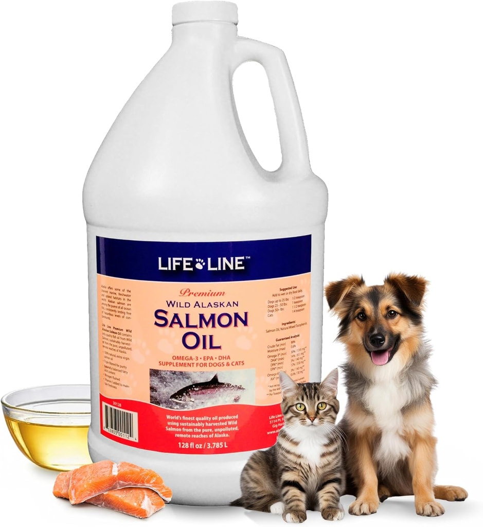 Life Line Wild Alaskan Somon ulei pentru câini și pisici 