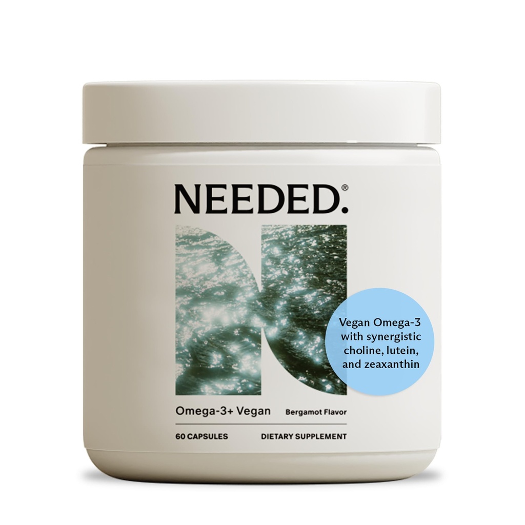 Nevoie. Omega-3 prenatal - Doza mare de potenta de ulei de peste Sustenabil sursa, Aroma Bergamot, 1000mg DHA, 1000mg EPA, Incapsulat intr-o Gelatina-Free, Plant-Based Softgel Shell, 30-Day Supply