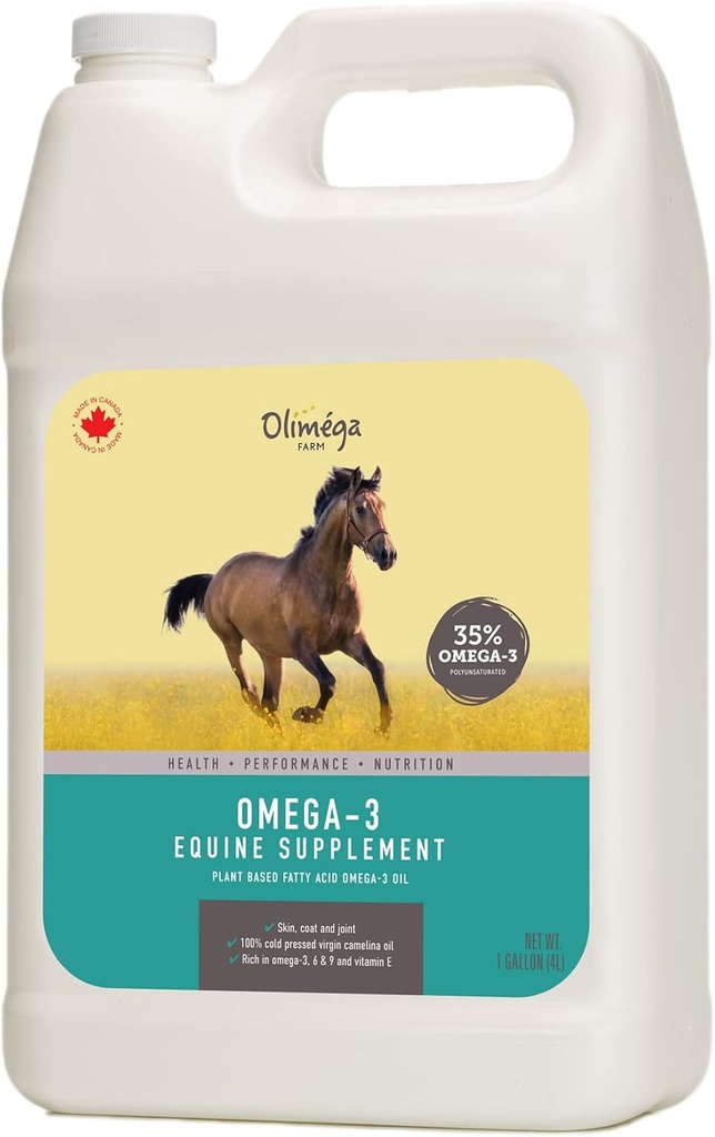 Camelina ulei pentru cai, 1 Gallon de Olimega Farm 