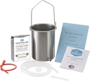 Purelife Detox Coffee Enema Kit - Made in USA - 2 Qt / Superior Non Toxic Made in USA Quality / 1 lb Purelife Ultra Light Gold Enema Coffee - Lab testat cu nici micotoxine- Silicon Tubing