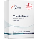 Design-uri pentru sănătate B12 Tricobalamină Lozenges - 3000mcg Triple B12 Tablete de dizolvare rapidă cu metilcobalamină, Adenosilcobalamină + Hydroxocobalamină - Aromă naturală de portocale (60 Lozenges)
