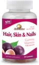 Rise-N-Shine Hair Skin & Nails Gummy Vitamine - Gume pe bază de pectină pentru femei și bărbați cu vitamine, Biotin, Colagen & More - 30 Conte