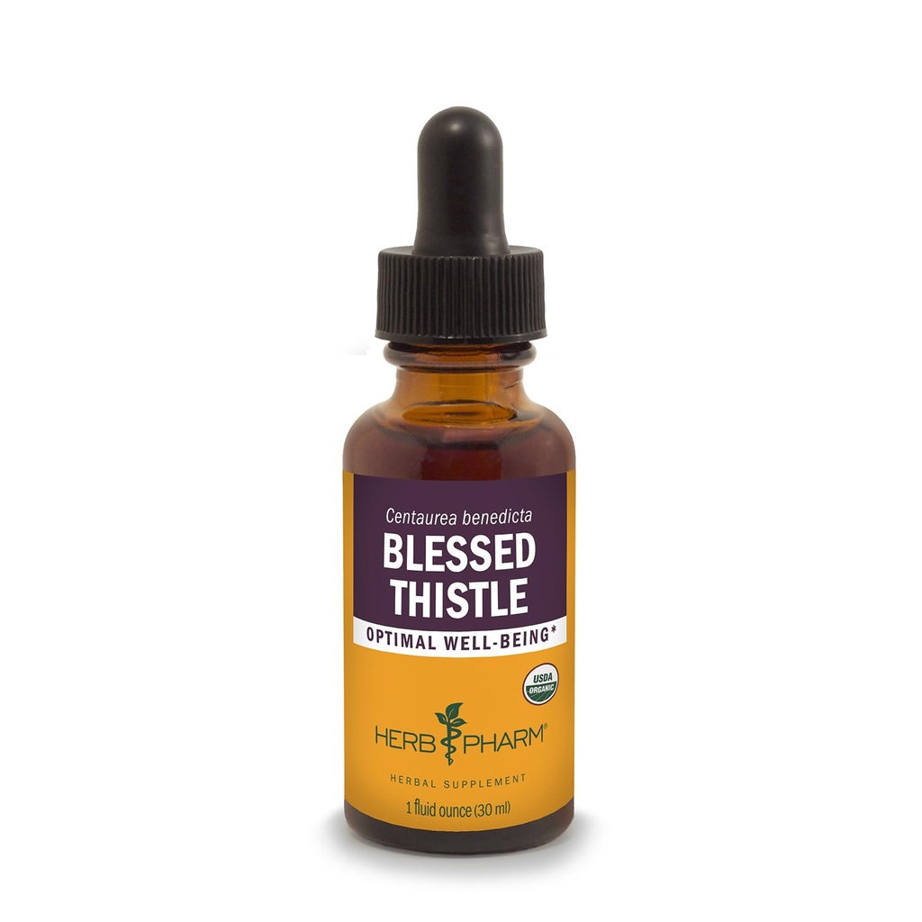 Herb Farm Certified Organic Binecuvântat Thistle Extract lichid - 1 Once