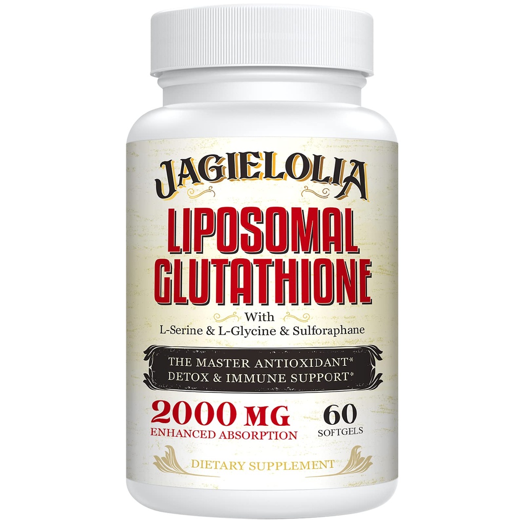 Liposomal Glutatione 2000 mg împreună cu L-Serină, L-Glycine & Sulforaphane 