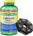 Primăvară - Valea Calciu 600 mg + Vitamina D 20 mcg - 500 Conte cu Weekly Pill Organizator GoodDealsHouse - Bone Health suplimente alimentare tablete